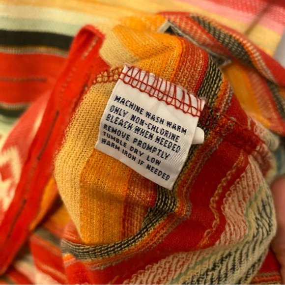 Vintage Polo Ralph Lauren Aztec 100% Cotton Southwestern Polo Shirt - Picture 6 of 12